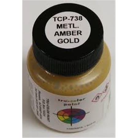 True Color Paint High Gloss Metallic Amber Gold 1 oz Paint TCP738